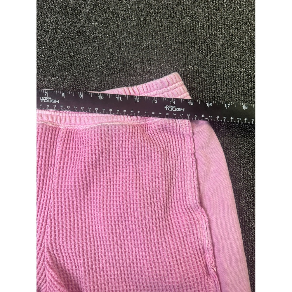 Aerie Pink Waffle Knit Lounge Shorts with Pockets Womens Medium - Picture 7 of 9